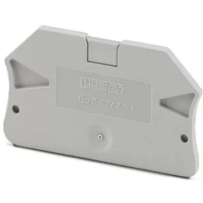 PHOENIX CONTACT Abschlussplatte D-PTV 6 | 1180894 | Deckel | 61x2,2x36 mm | V0 Isolierstoff | grau