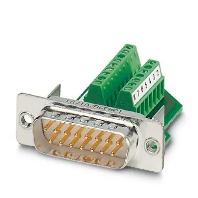 PHOENIX CONTACT D-SUB Kontakteinsatz VS-15-ST-DSUB/16-MPT-0.5 | 15-polig Stift | Schraubanschluss | 5A 60V | IP67