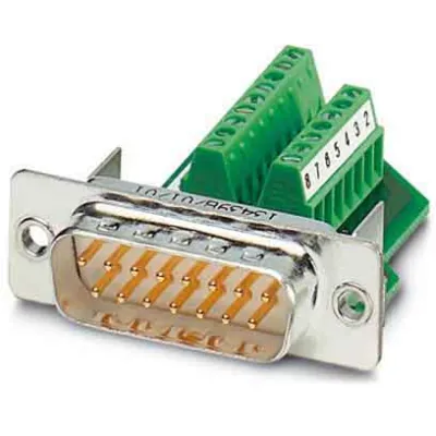 PHOENIX CONTACT D-SUB Kontakteinsatz VS-15-ST-DSUB/16-MPT-0.5 | 15-polig Stift | Schraubanschluss | 5A 60V | IP67