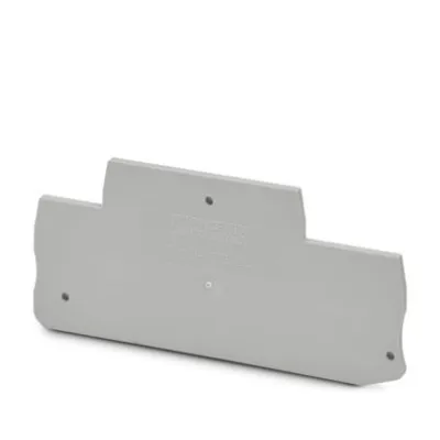 PHOENIX CONTACT Abschlussdeckel D-XTTB 2,5 | Abschlussplatte | 39,6x2,2x89,6 mm | UL 94 V0 | grau