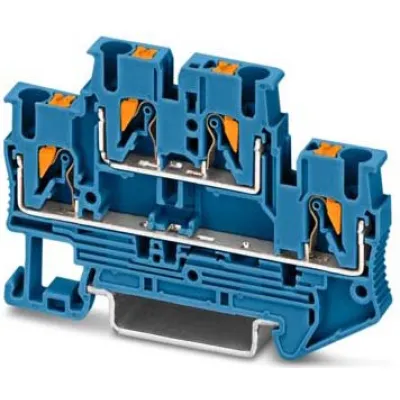 PHOENIX CONTACT Doppelstockklemme PTTB 2,5 BU 3210570 | Push-in | 0,14-4 mm² | 2 Etagen | 22A | 500V | Blau