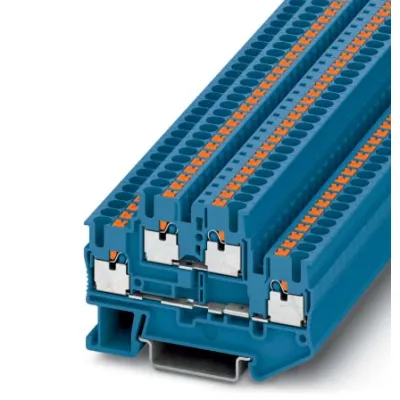 PHOENIX CONTACT Doppelstockklemme PTTB 2,5 BU 3210570 | Push-in | 0,14-4 mm² | 2 Etagen | 22A | 500V | Blau