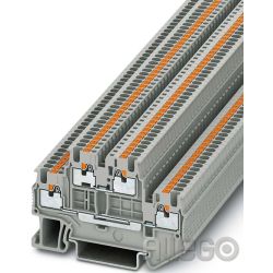 Phoenix Doppelstock-Klemme PTTB 1,5/S  0,14-1,5mm² AWG:26-14 grau B:3,5mm Push-i