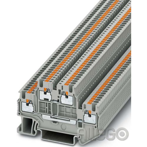 Bild: Phoenix Doppelstock-Klemme PTTB 1,5/S  0,14-1,5mm² AWG:26-14 grau B:3,5mm Push-i
