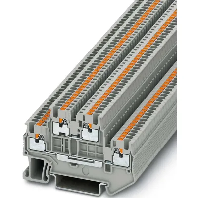 Phoenix Contact PTTB 1,5/S Doppelstockklemme | 3208511 | Push-in | 0,14-1,5 mm² | 2 Etagen | 16A | 500V | grau
