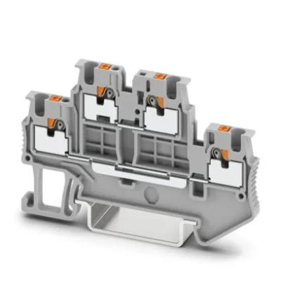 Phoenix Contact PTTB 1,5/S Doppelstockklemme | 3208511 | Push-in | 0,14-1,5 mm² | 2 Etagen | 16A | 500V | grau