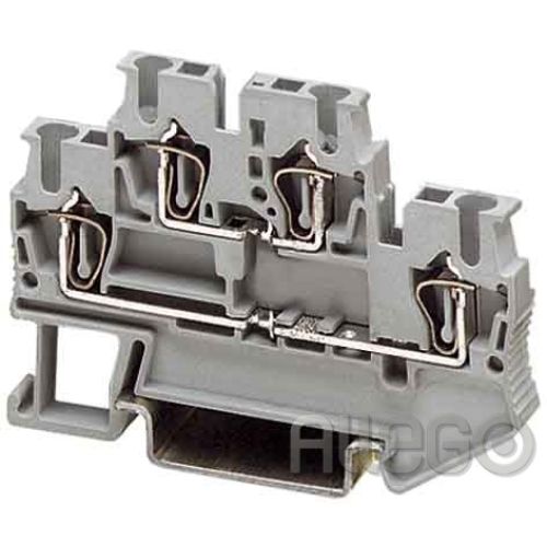 Bild: Phoenix Doppelstock-Zugfederklemme grau STTB 1,5 0,08-1,5mm² AWG:28-16 B:4,2mm Z