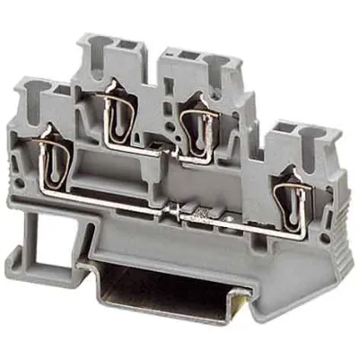 PHOENIX CONTACT STTB 1,5 | Doppelstock-Zugfederklemme | 0,08-1,5 mm² | 17,5A | 500V | NS 35 | grau