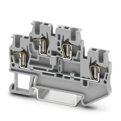PHOENIX CONTACT STTB 1,5 | Doppelstock-Zugfederklemme | 0,08-1,5 mm² | 17,5A | 500V | NS 35 | grau