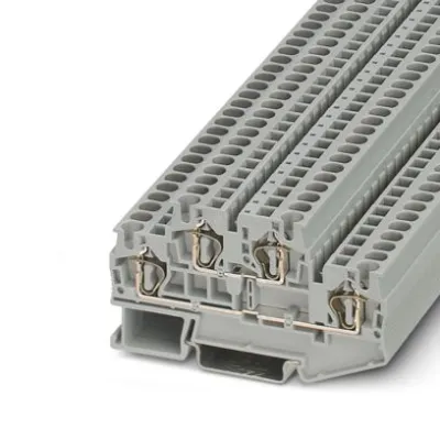 Phoenix Contact Doppelstock-Zugfederklemme STTB 4 | 3031429 | 0,08-6mm² | 2 Etagen | 30A | 500V | Hutschiene 35mm | grau