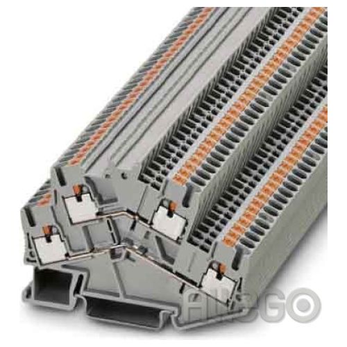 Bild: Phoenix Doppelstockklemme grau PTTBS 2,5  0,14-4mm² AWG: 26-12 B:5,2mm Push-in-A
