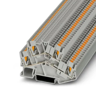 Phoenix Contact Doppelstockklemme PTTBS 2,5 3209604 | Push-in-Anschluss | 0,14–4mm² | 22A | 500V | Hutschiene | grau