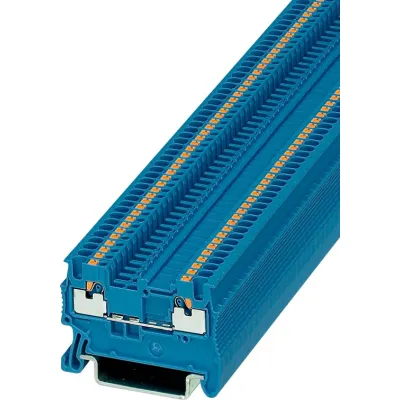 Phoenix Contact Durchgangsklemme PT 1,5/S BU 3208126 | Push-in | 0,14-1,5mm² | 17,5A | 500V | TH35 | blau
