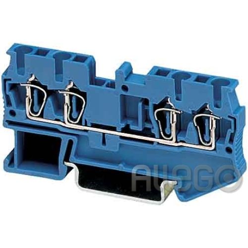 Bild: Phoenix Durchgangsklemme blau ST 2,5-QUATTRO BU 0,08-4mm² AWG:28-12 B:5,2mm, Zug