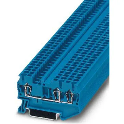 PHOENIX CONTACT Durchgangsklemme ST 2,5-TWIN BU 3031254 | 3-Leiter | 0,08-4mm² | 24A | 800V | Hutschiene | blau