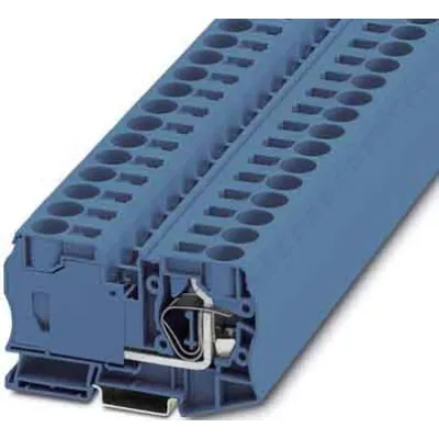 Phoenix Contact Durchgangsklemme ST 35 BU | 2,5-35mm² | 1000V | 125A | Federzuganschluss | Hutschiene | blau