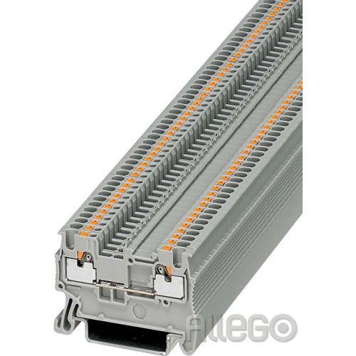 Bild: Phoenix Durchgangsklemme grau PT 1,5/S 0,14-1,5mm² AWG:26-14 B:3,5mm Push-in-Ans