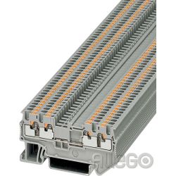 Phoenix Durchgangsklemme grau PT 1,5/S-QUATTRO 0,14-1,5mm² AWG:26-16 B:3,5mm H:3