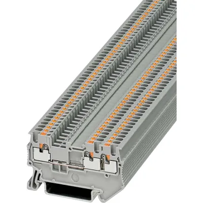 PHOENIX CONTACT Durchgangsklemme PT 1,5/S-TWIN 3208155 | 3 Anschlüsse | Push-in | 0,14-1,5mm² | 17,5A | 500V | grau