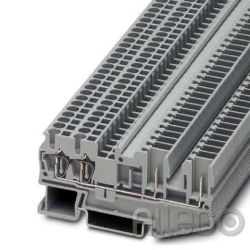 Phoenix Durchgangsklemme grau ST 2,5-QUATTRO/2P 0,08-4mm² AWG:28-12 B:5,2mm Zugf