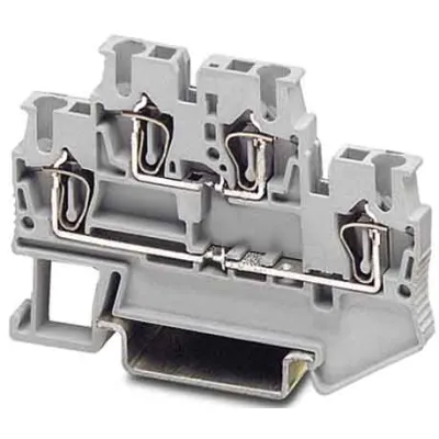 Phoenix Contact Doppelstock-Zugfederklemme STTB 2,5 | 3031270 | Reihenklemme 0,08-4mm² | 22A | 500V | Hutschiene | grau