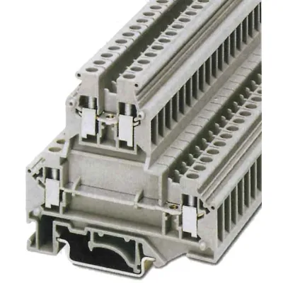 PHOENIX CONTACT Doppelstockklemme UKKB 5 | Durchgangsklemme | Schraubanschluss | 0,2–4mm² | 32A | 500V | 2 Etagen | grau