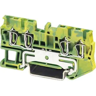 PHOENIX CONTACT Schutzleiter-Reihenklemme ST 1,5-QUATTRO-PE 3031209 | 4 Anschlüsse | 0,08-1,5 mm² | NS35 | grün-gelb