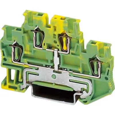 PHOENIX CONTACT Schutzleiter-Doppelstockklemme STTB 1,5-PE | Reihenklemme | Zugfederanschluss | 0,08–1,5mm² | 4-polig