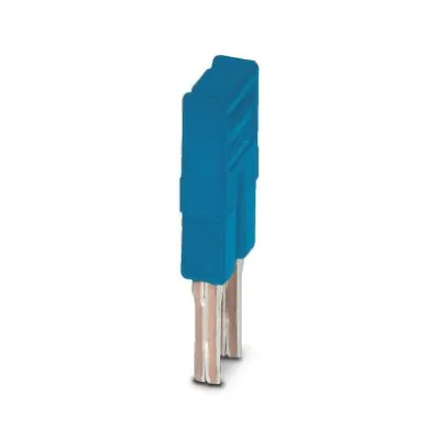 PHOENIX CONTACT Steckbrücke FBS 2-3,5 BU | 3213086 | 2-polig | steckbar | 3,5 mm Rastermaß | 17,5A | isoliert | blau