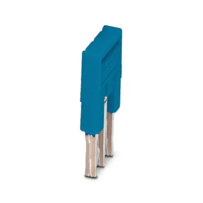 Phoenix Contact Steckbrücke FBS 3-3,5 BU | 3-polig | 3,5 mm Rastermaß | 17,5A | isoliert | steckbar | blau