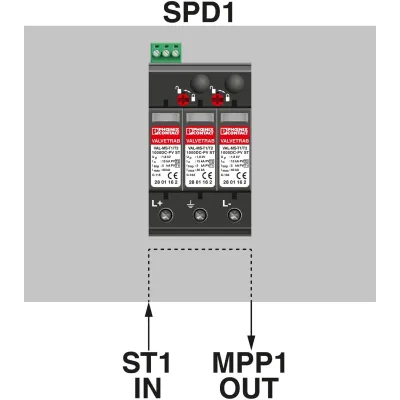Phoenix Contact Generatoranschlusskasten SOL-SC-1ST | PV Anschlusskasten 1 String | 1000V DC | Typ 2 Überspannungsschutz