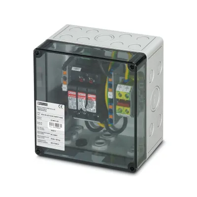 PHOENIX CONTACT PV Stringbox | SOL-SC-2ST-0-DC-1MPPT-1000 | 2 Strings | 1000V DC | IP65 | Überspannungsschutz