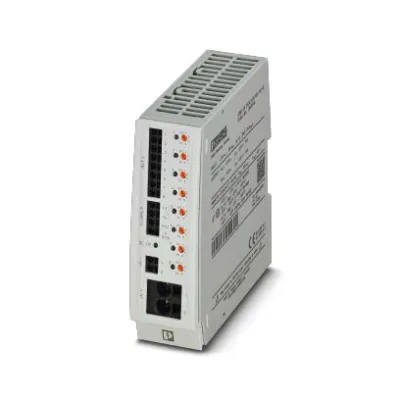 PHOENIX CONTACT CBM E8 8-kanal Geräteschutzschalter 24V DC 0.5-10A | DIN-Schiene | Fernmeldekontakt | grau