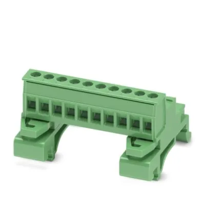 PHOENIX CONTACT Tragschienenstecker UMSTBHK 2,5/10-G 1765768 | 10-polig | 12A | 320V | 5mm | Schraubanschluss | grün