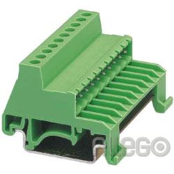 Phoenix Grundleiste Steckerteil 12A 320V UMSTBHK 2,5/10-G 10polig Rastermaß:5mm 