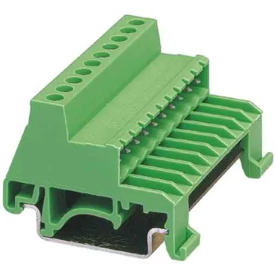 PHOENIX CONTACT Tragschienenstecker UMSTBHK 2,5/10-G 1765768 | 10-polig | 12A | 320V | 5mm | Schraubanschluss | grün
