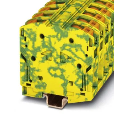 PHOENIX CONTACT Schutzleiterklemme PTPOWER 50-PE 3260052 | 10-70mm² | Power-Turn | NS35/15 | 2 Anschlüsse | grün-gelb
