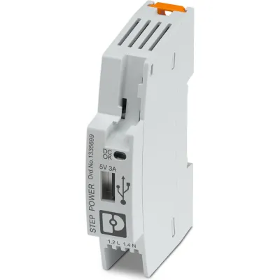 PHOENIX CONTACT STEP3-PS/1AC/5DC/3/PT/USB-A Netzteil | 5V 3A 15W | USB-A | Hutschiene | IP20 | kurzschlussfest
