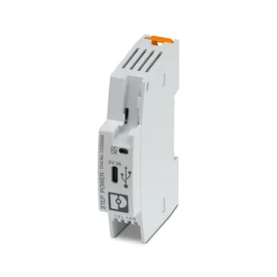 PHOENIX CONTACT STEP3-PS/1AC/5DC/3/PT/USB-C | Hutschienen-Netzteil | 5V DC 3A | 15W | USB-C | Push-in | IP20
