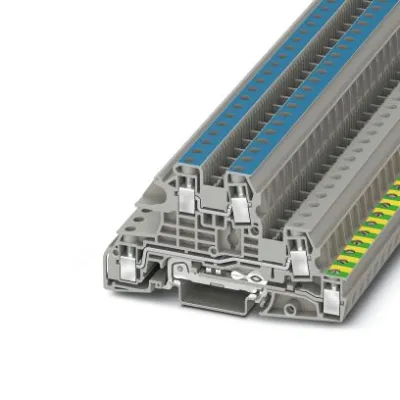 PHOENIX CONTACT UTI 6-PE/L/N Installationsschutzleiterklemme | 3076041 | Reihenklemme | 0,2-10mm² | 400V | Grau