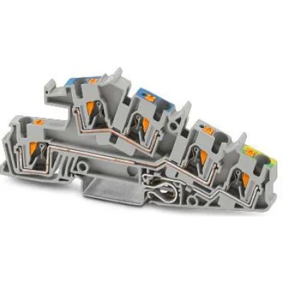 PHOENIX CONTACT Installationsklemme PTI 4-PE/L/N 3214049 | 32A | 0,2–6mm² | Push-in | 3-polig | grau