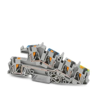 PHOENIX CONTACT Installationsklemme PTI 4-PE/L/N 3214049 | 32A | 0,2–6mm² | Push-in | 3-polig | grau