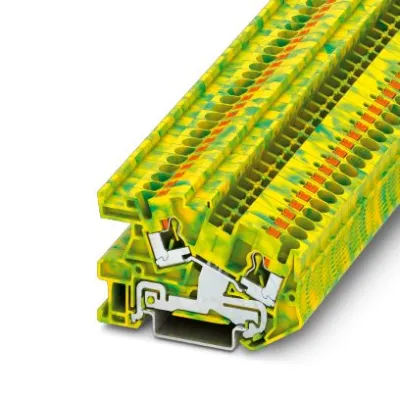 Phoenix Contact Schutzleiterklemme PTI 4-PE 3213964 | Push-in | 0,2-6mm² | Hutschiene TH35 | 1 Etage | grün-gelb