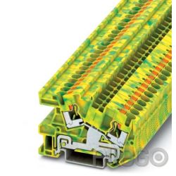 Phoenix Installationsklemme PTI 4-PE 0,2-6mm² AWG: 24-10 B:6,2mm grün-gelb, Push