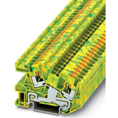 Phoenix Contact Schutzleiterklemme PTI 4-PE 3213964 | Push-in | 0,2-6mm² | Hutschiene TH35 | 1 Etage | grün-gelb