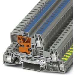 Phoenix Installationsschutzleiterklemme UTI 6-PE/L/NT, 47A, grau Phoenix Install