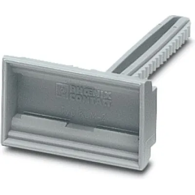 Phoenix Klemmenleistenmarker KLM 2 Schriftfeldgröße: 20x8mm grau unbeschriftet, 