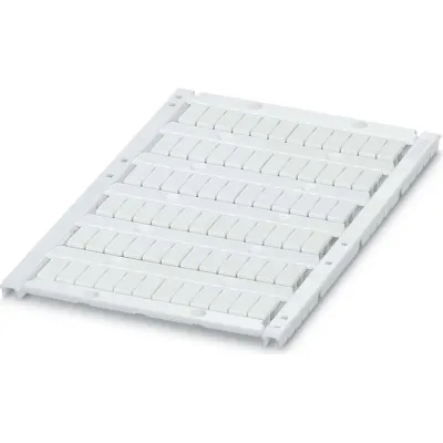 Phoenix Contact Klemmenmarker UCT-TM 5 | 0828734 | Markierung für Klemmen | unbeschriftet | 5,2 mm | 72 Schilder | weiß