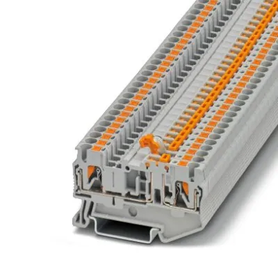 PHOENIX CONTACT Messertrennklemme PT 2,5-MT 3210156 | Reihenklemme 0,14-4mm² | 20A 400V | Push-in | NS35 | grau