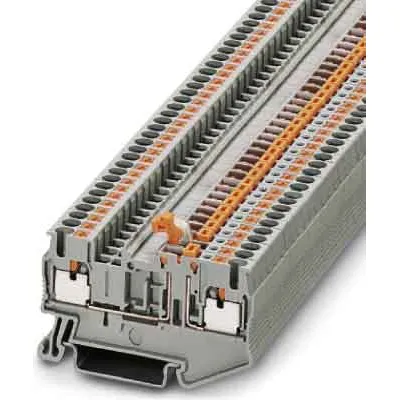 PHOENIX CONTACT Messertrennklemme PT 2,5-MT 3210156 | Reihenklemme 0,14-4mm² | 20A 400V | Push-in | NS35 | grau